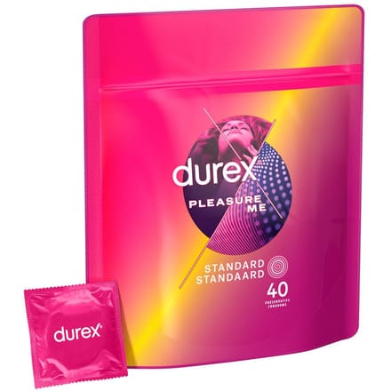 Durex Condooms - Pleasure Me - 40 stuks - Voordeelverpakking