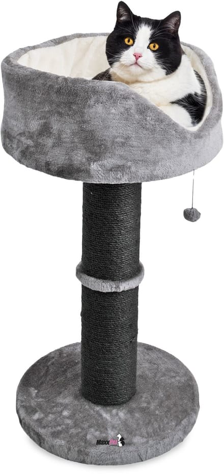 MaxxPet Krabpaal - Kattenspeeltuig- Krabton - 50x50x95cm - Grijs