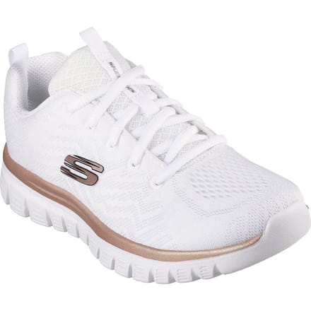 Skechers Sport GRACEFUL GET CONNECTED Sneakers Damesschoenen Wit Goud