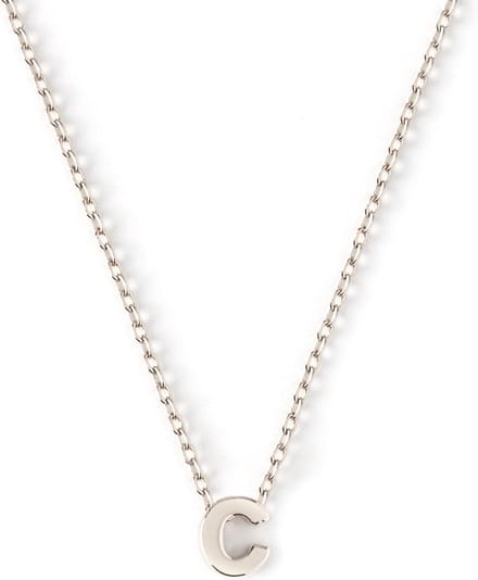 Orelia letter ketting C zilverkleurig met giftbox