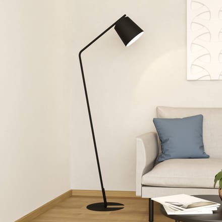 EGLO Oneda Vloerlamp - E27 - 160,5 cm - Zwart/Wit