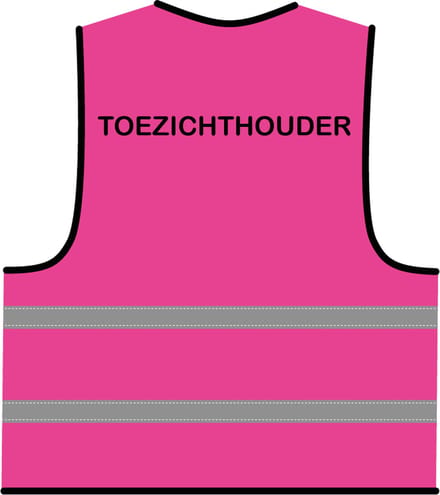 Hesje toezichthouder roze