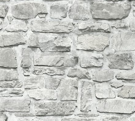 GROVE STENEN BEHANG | Industrieel - beige grijs - A.S. Création Elements
