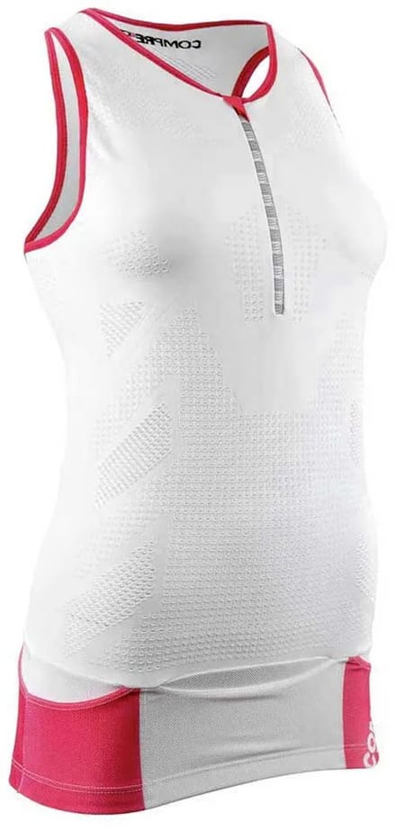 Compressport Tr3 Ultra Mouwloos T-shirt Wit L Vrouw