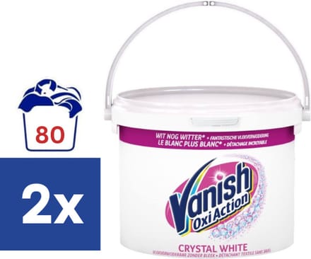 Vanish Base Poeder Crystal White Witte was - 2 x 2.4 kg