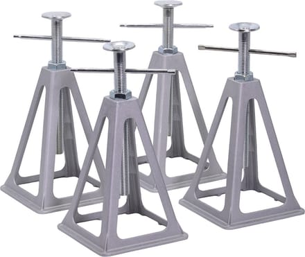 Aluminium Caravansteun, Assteun set van 4 stuks, 280 - 430 mm