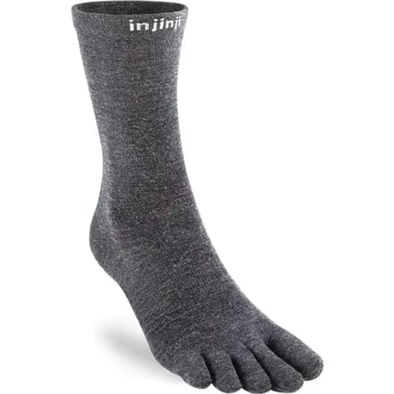 INJINJI | Liner Crew Wol Grijs (Maat - M) | Teensokken