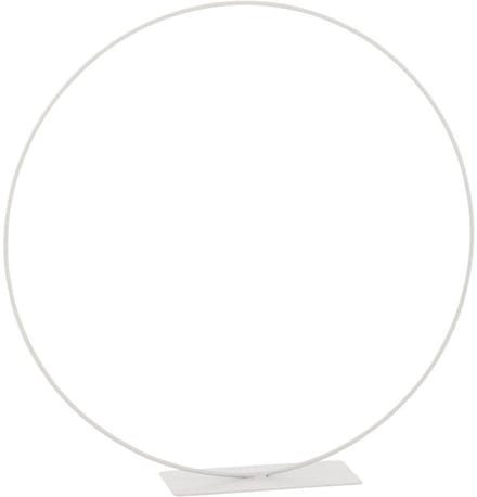 J-Line decoratie Ring op voet - metaal - wit - small
