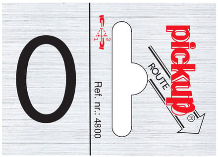 Pickup Route alulook 25x44 mm - cijfer 0