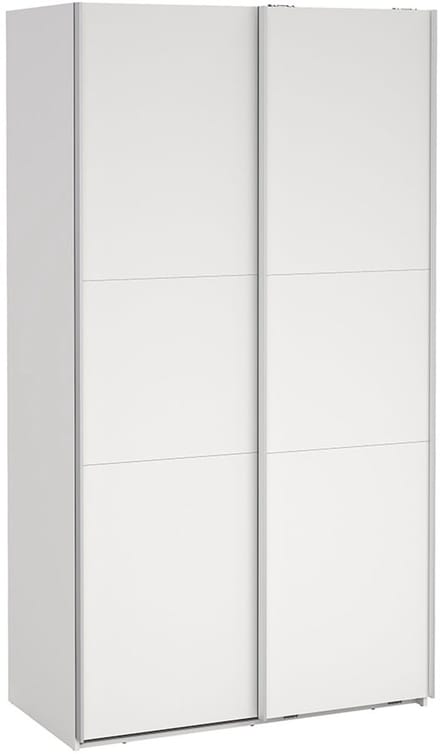 Como schuifdeurkast 2 deuren 120x220cm wit.