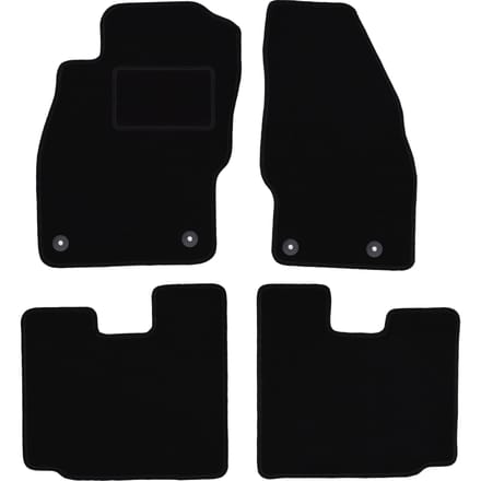Zwarte veloursmatten voor: Opel Adam hatchback (2012-)