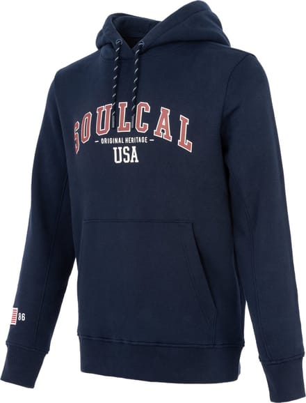SoulCal - Sweater met Capuchon - Hoodie - groot logo - Donker blauw - XL