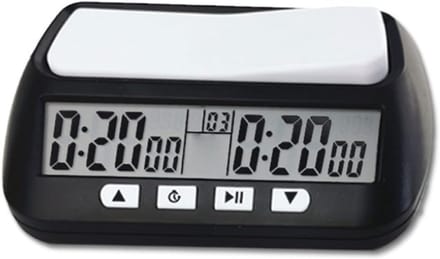 Digitale Schaakklok - Spel Timer - Wedstrijd Timing - Multi-Mode Functie - 14 x 8.8 x 4.5 cm - Zwart