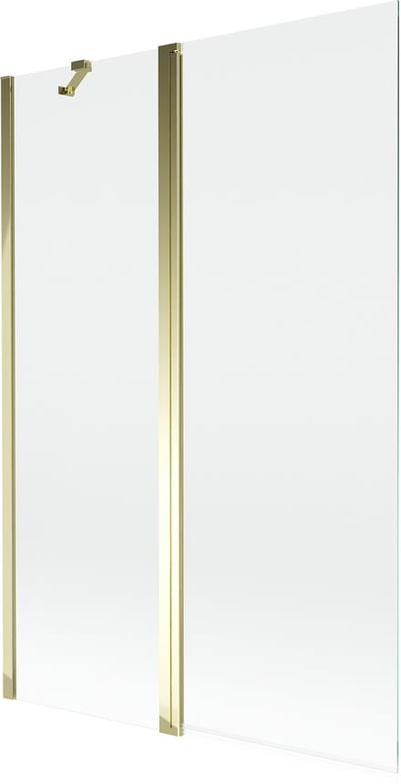 Mexen Mist douchewand 2-delig 120 x 150 , transparant, goud - 8A9-120-011-50-00
