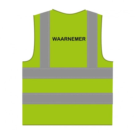 Waarnemer hesje RWS limoengroen