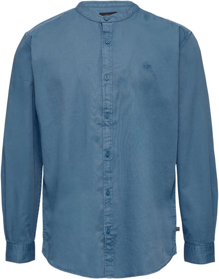 QS - male - Regular fit: kleding gewassen overhemd met borduursel