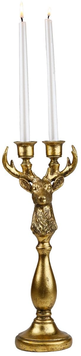 Goodwill Kaarsenhouder Hert Goud H 38 cm