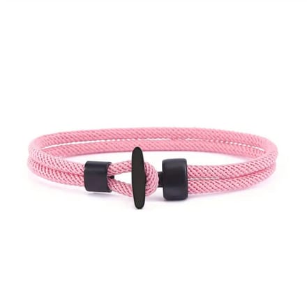 Livano Armband - Staal - Nep Zilver - Dames - Roze