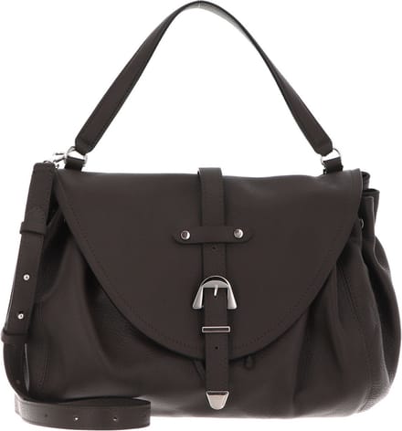 COCCINELLE Leren Schoudertas Alegoria Handbag Bark Donkerbruin