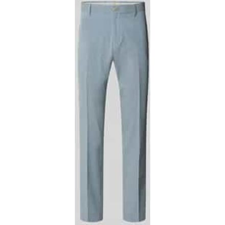 regular fit pantalon met katoen, viscose en linnen
