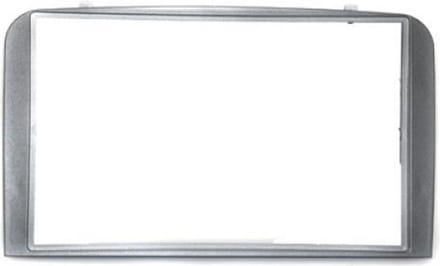 2-DIN frame ECO Alfa 147 2006-2010 zilvergrijs licht