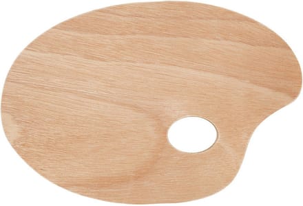 Schilder palet - hout - 20 x 30 cm - hobby - met duimgat - knutselen
