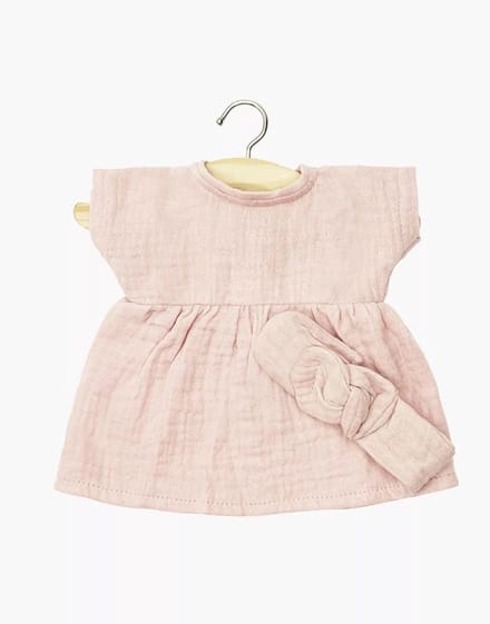 Minikane Poppenkleding Jurk Faustine Roze 28 cm
