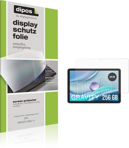 dipos – 2x Matte Beschermfolie geschikt voor SPC GRAVITY PRO 11 | Krasbestendige & antireflecterende Screenprotector Ultra-Thin
