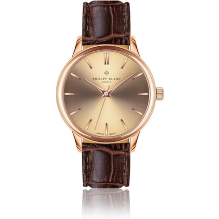 Krokodillenleren horloge Philipp Blanc Lugano
