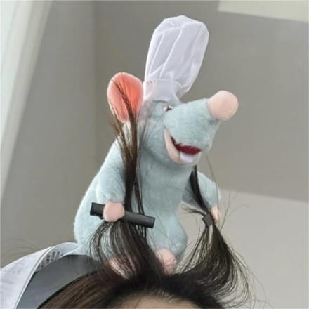 Hoofdband Leuke Pluche Muispop Brede Haarclip Haaraccessoires Hoofddeksel Meisje Kind gray