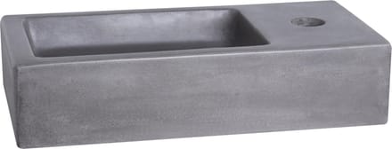 Differnz Ravo Fontein - Wasbak Beton - Donkergrijs - 38.5 x 18.5 x 9 cm