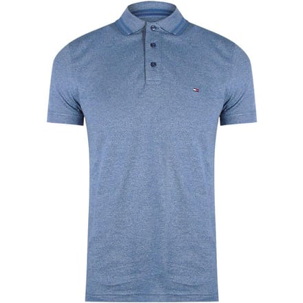 Tommy Hilfiger Heren Vervaagde Poloshirt (Indigo)