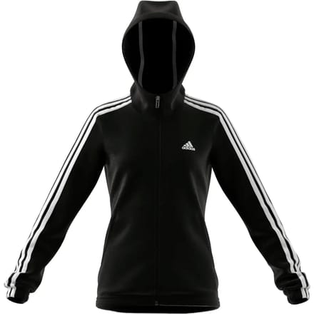 Kinder sweatshirt met capuchon en ritssluiting adidas Essentials 3S
