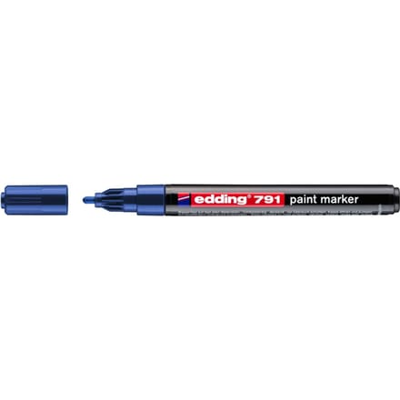 Paintmarker edding 791 op alcoholbasis 1-2mm blauw