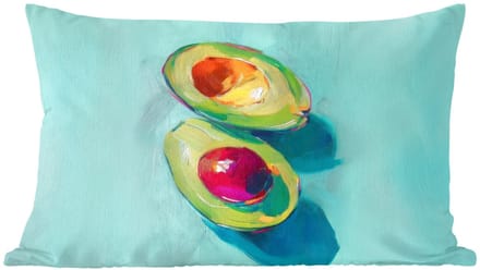 Sierkussens - Kussentjes Woonkamer - 60x40 cm - Avocado - Groen - Pit - Schaduw