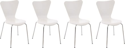 CLP Calisto - 4x Bezoekersstoel wit