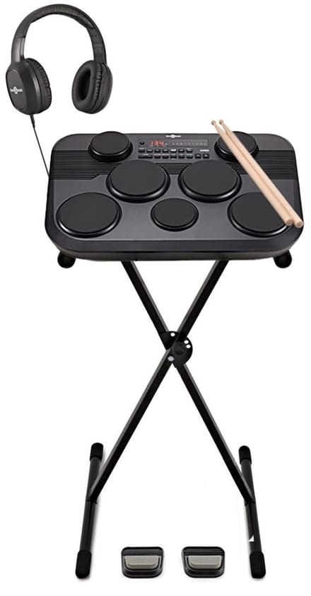 DD80 draagbare elektronische drumpad van Gear4music, standaardpakket