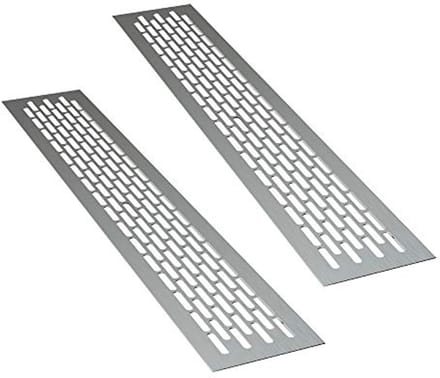 Aluminium Ventilatierooster - Rechthoekig 48 x 8 cm | Luchtafvoer