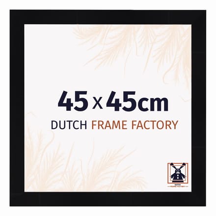 Fotolijst 45x45 cm - MDF - Zwart Hoogglans - Praag