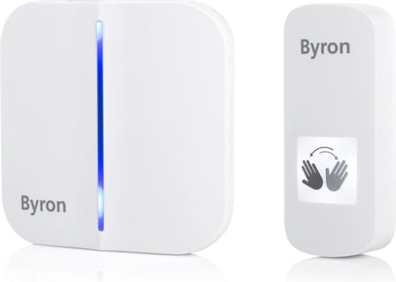 Byron DBY-23441 - Deurbel Draadloze set - Touchfree - 100m bereik - Wit