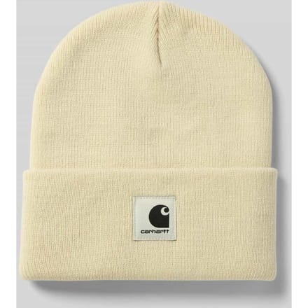 Beanie met labeldetail, model 'Ashley'