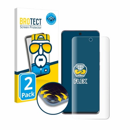 BROTECT - Screenprotector voor Honor 50 - Folie Beschermfolie transparant volledig dekking - 2 Stuks
