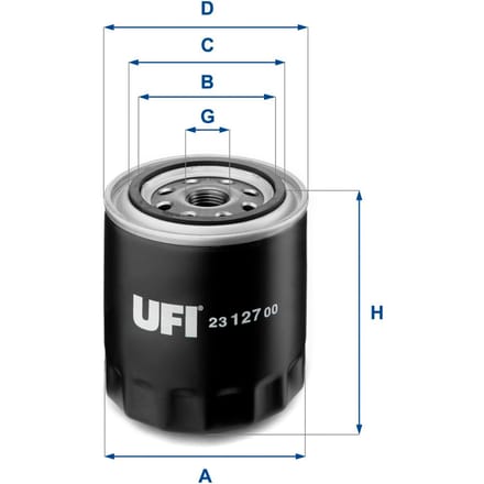 Oliefilter UFI 23.127.00