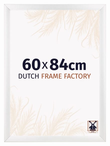 Fotolijst 60x84 cm - MDF - Wit Hoogglans - Praag