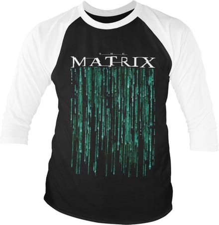 The Matrix Raglan top -M- The Matrix Zwart/Wit