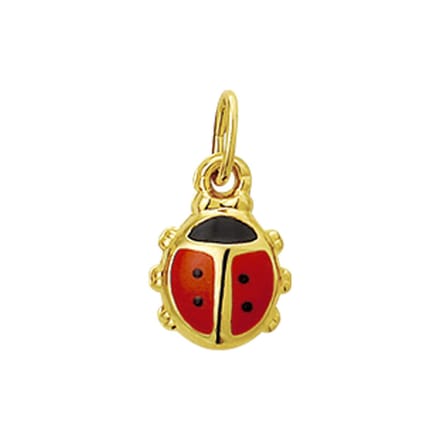 YO&NO Hanger lieveheersbeestje - Goud - 14 Karaat