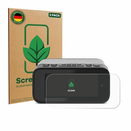 2 Stuks Screenprotector voor TechniSat Digitradio 52 BT - Hoogwaardige Beschermfolie transparant