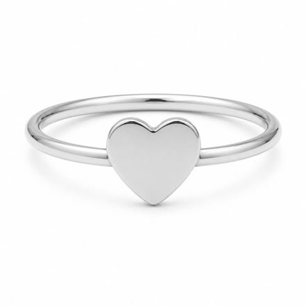 Ring met Initiaal Hart Goud, USA 9 / NL 19 (60mm)