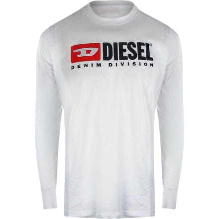 Diesel Heren Divisie Katoen T-Shirt (Wit)