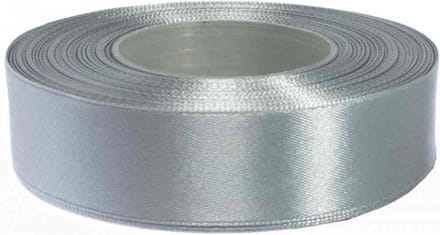Hobbygroep satijnlint cadeau lint 25 mm 32 m duifgrijs luxe.